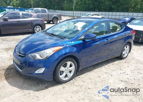 2013 Hyundai Elantra Gls из США, поврежденный, VIN KMHDH4AE4DU760793